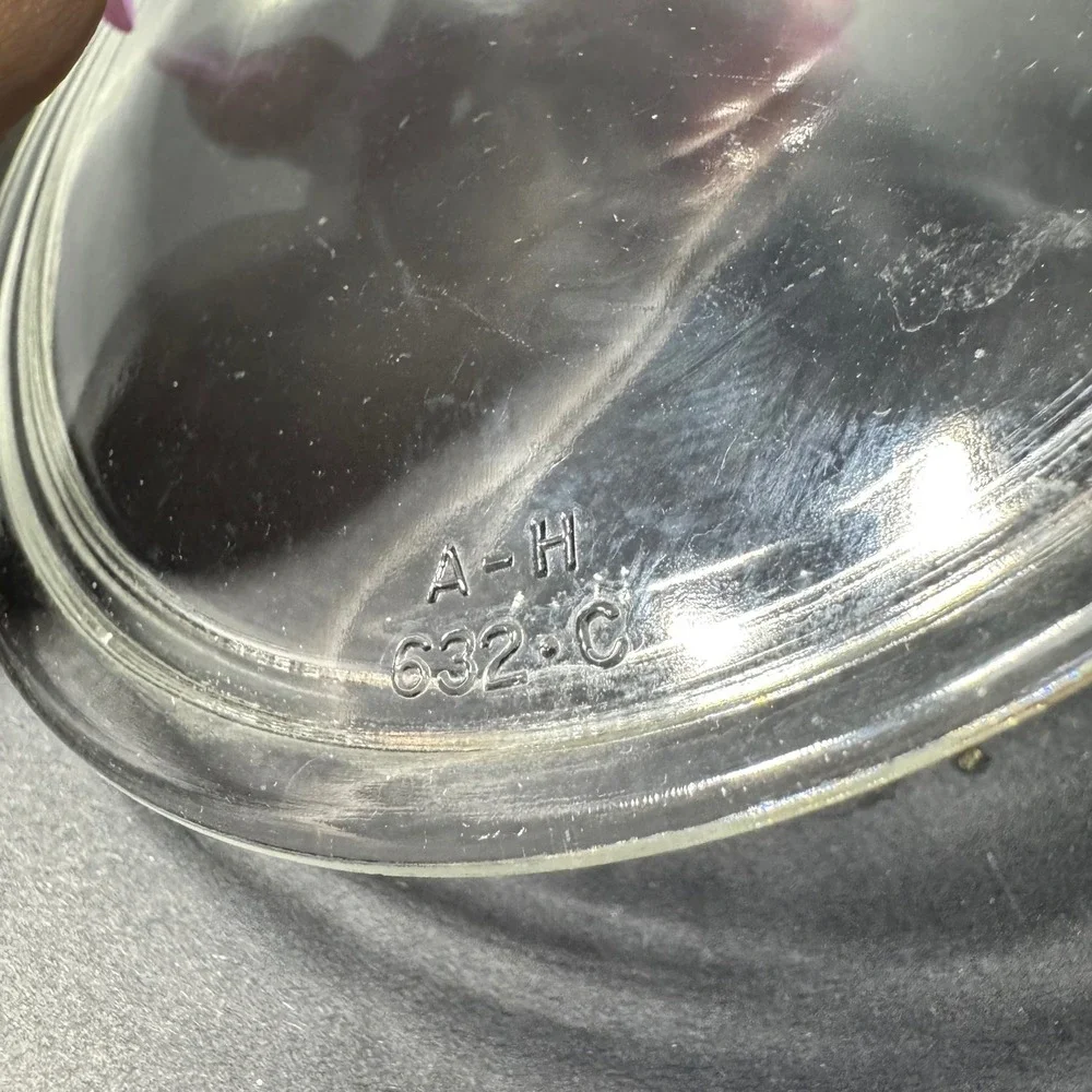 Vintage Pyrex 043 Clear Glass Oval Casserole Dish with Lid 1.5 Quart USA Made‎